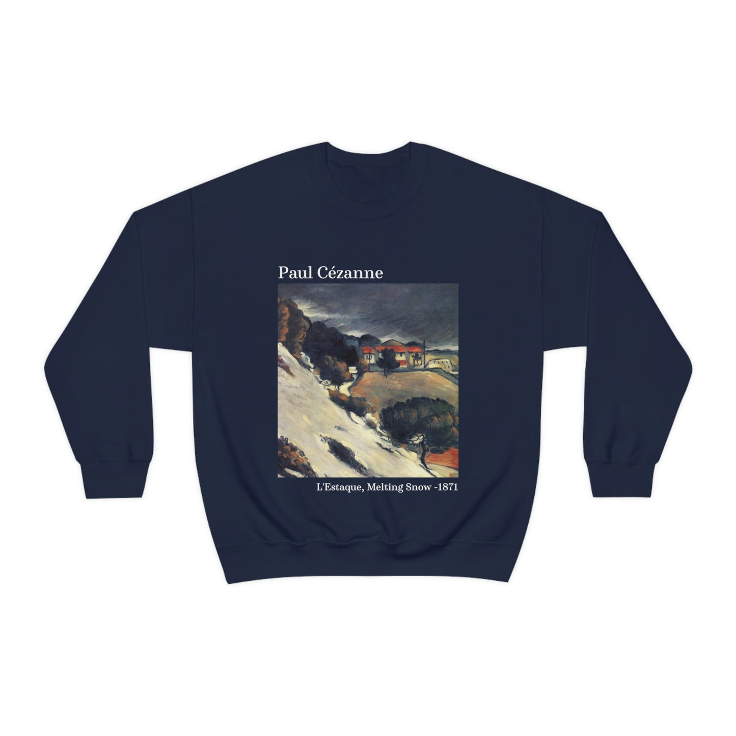 Paul Cézanne L'Estaque, Melting Snow Sweatshirt