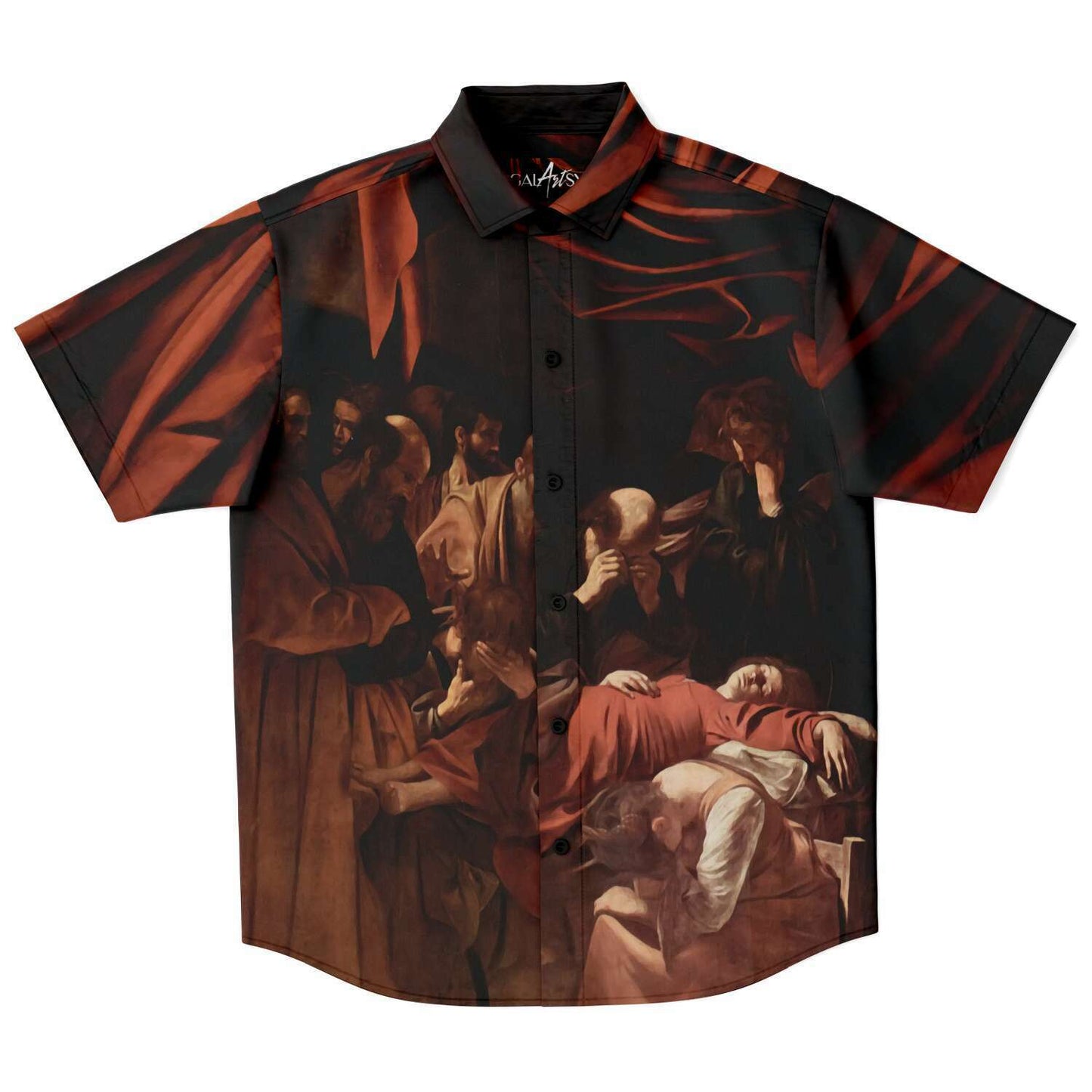 CARAVAGGIO DEATH OF THE VIRGIN BUTTONED SHIRT