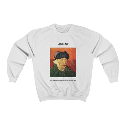 Vincent van Gogh Self-Portrait with Bandaged Ear and Pipe Sweatshirt