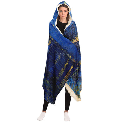 Van Gogh Starry Night Hooded Blanket