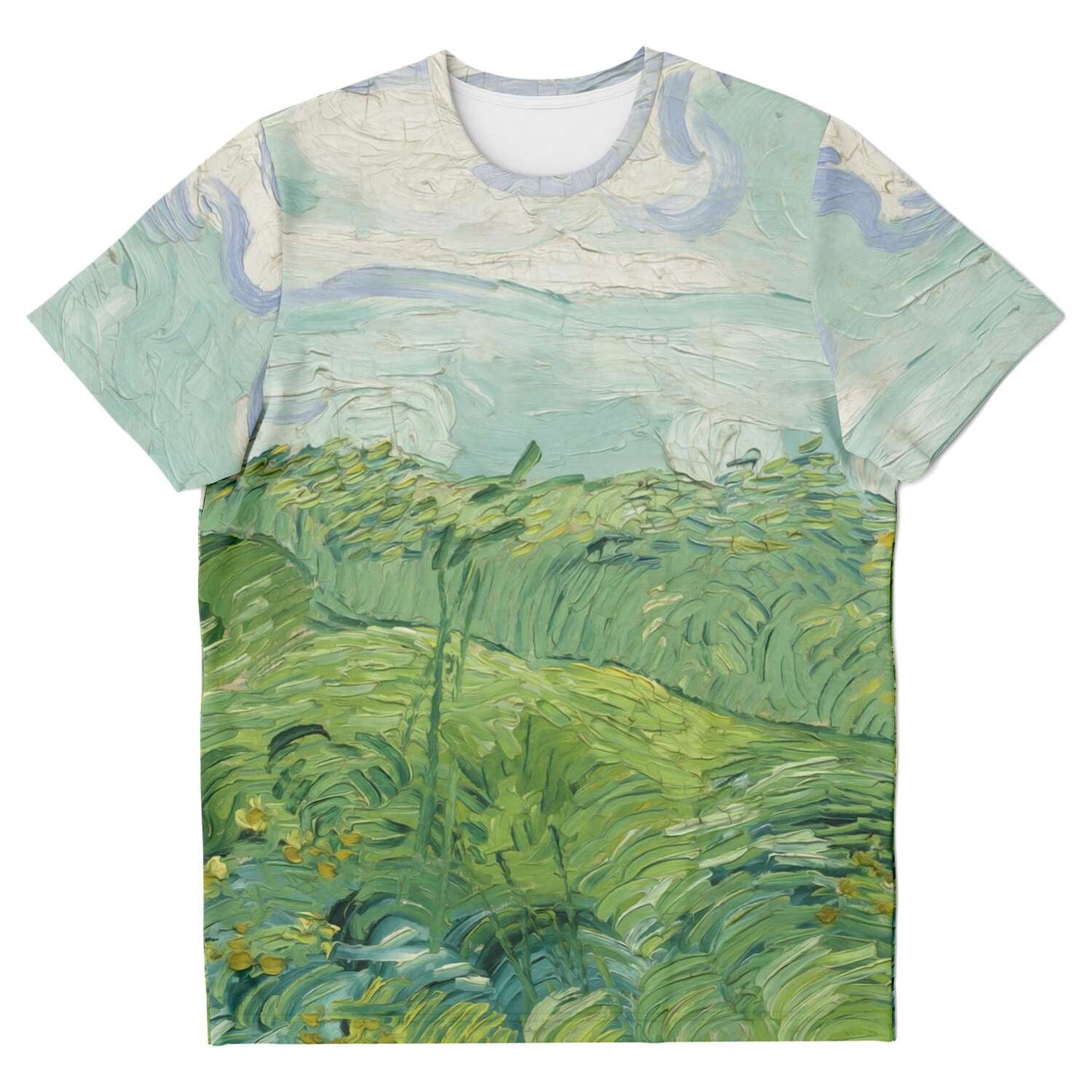 Van gogh green field T-shirt