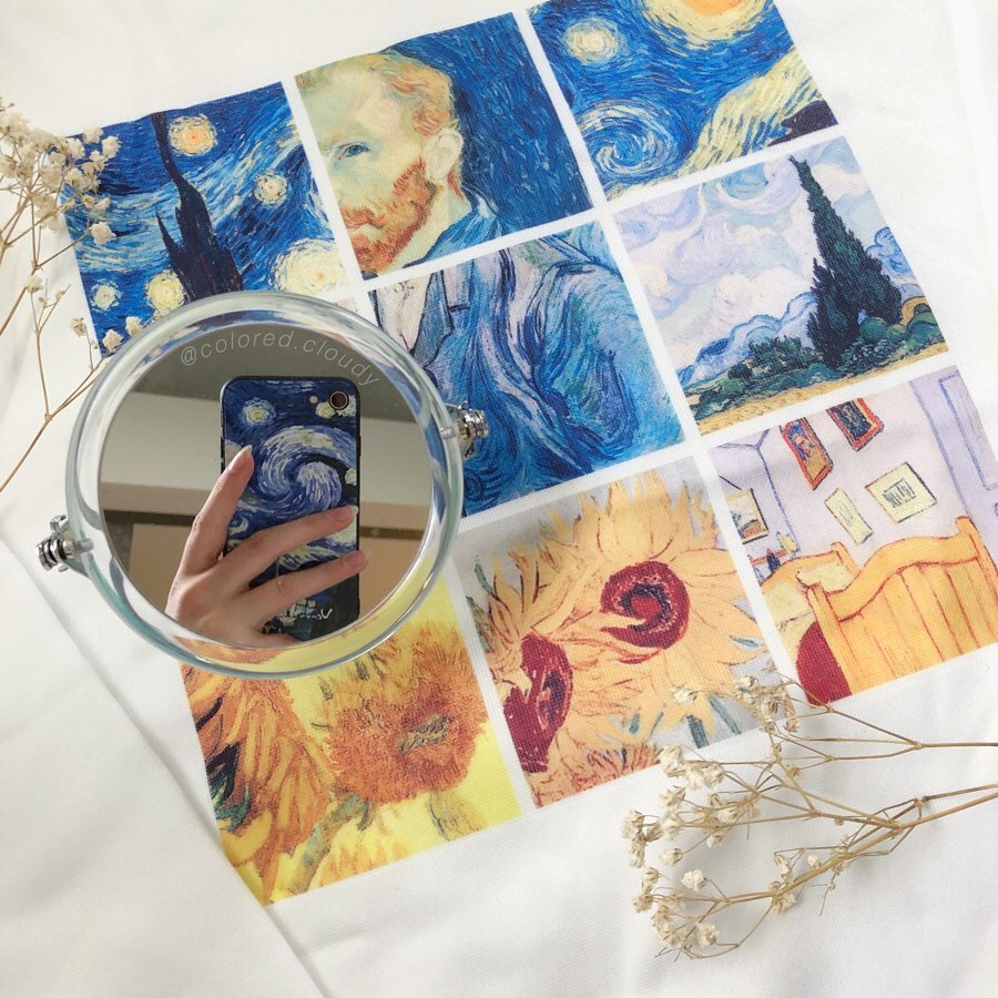 Van gogh paintings grid Sweatshirt