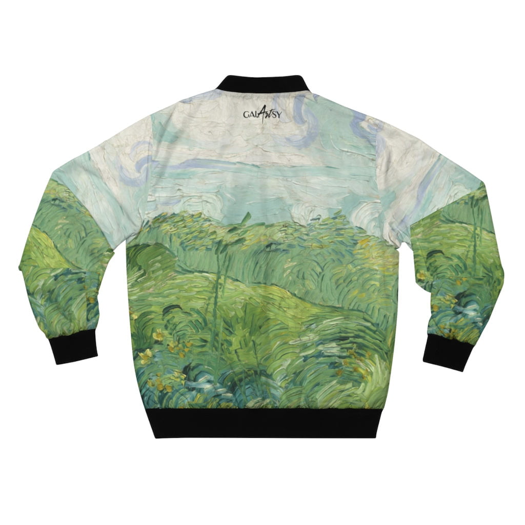 Van Gogh green wheat field Bomber Jacket