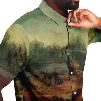 Leonardo Da Vinci Mona Lisa BUTTONED SHIRT