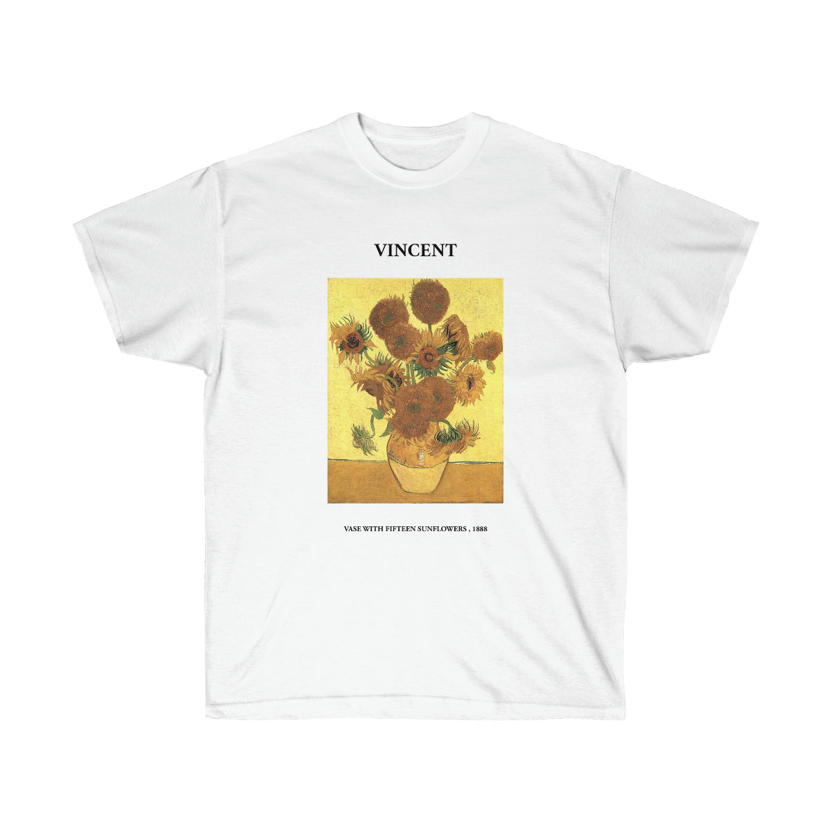 Vincent van Gogh Vase with Fifteen Sunflowers T-shirt