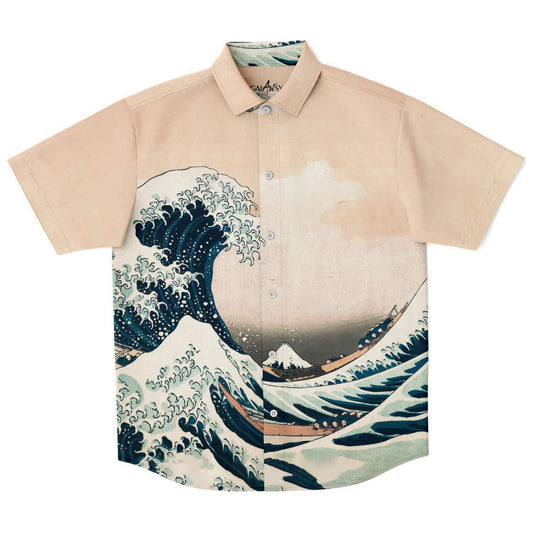 Hokusai The Great Wave off Kanagawa BUTTONED SHIRT