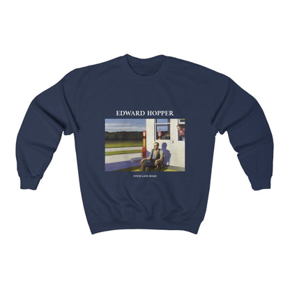 Edward Hopper Four lane road Sweatshirt