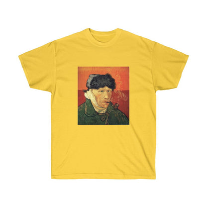 Vincent van Gogh Self-Portrait with Bandaged Ear and Pipe T-shirt