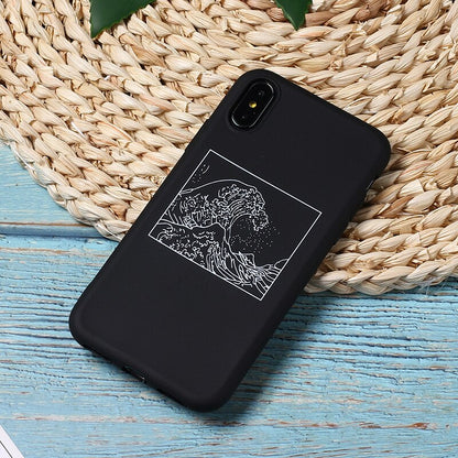 The Great Wave off Kanagawa matte iPhone cover