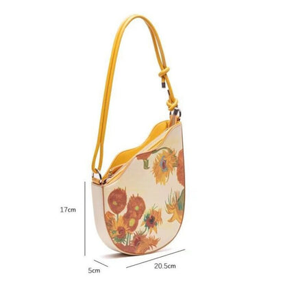 Van Gogh sunflowers Saddle Bag