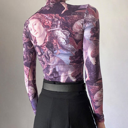 Primavera Botticelli inspired top