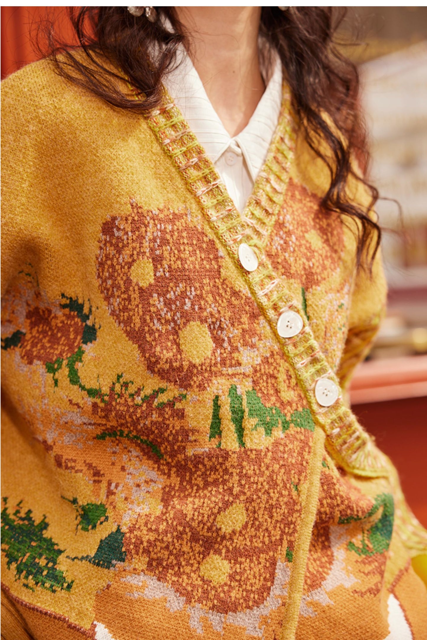 Van Gogh Boho Sweater