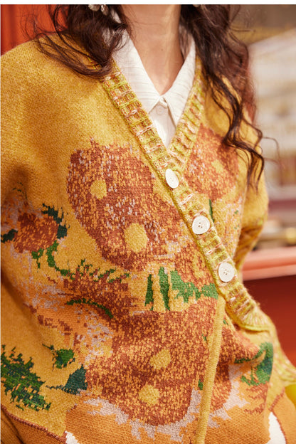 Van Gogh Boho Sweater