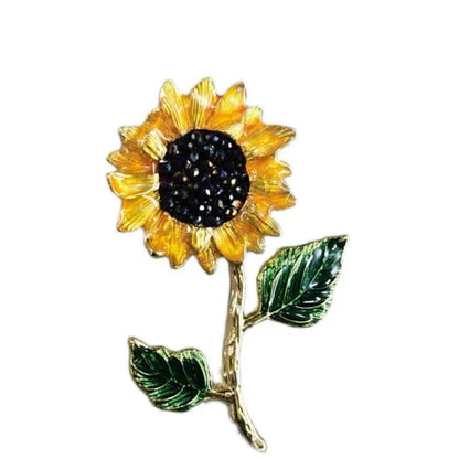 Van Gogh Sunflower Brooch