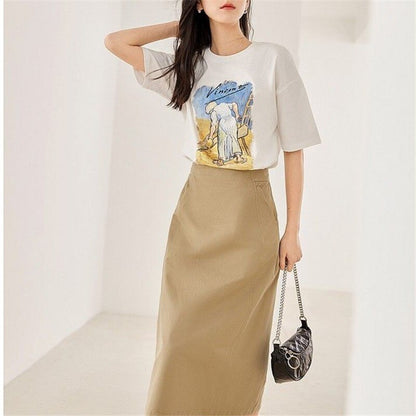 Peasant Woman Bruising Flax T-shirt