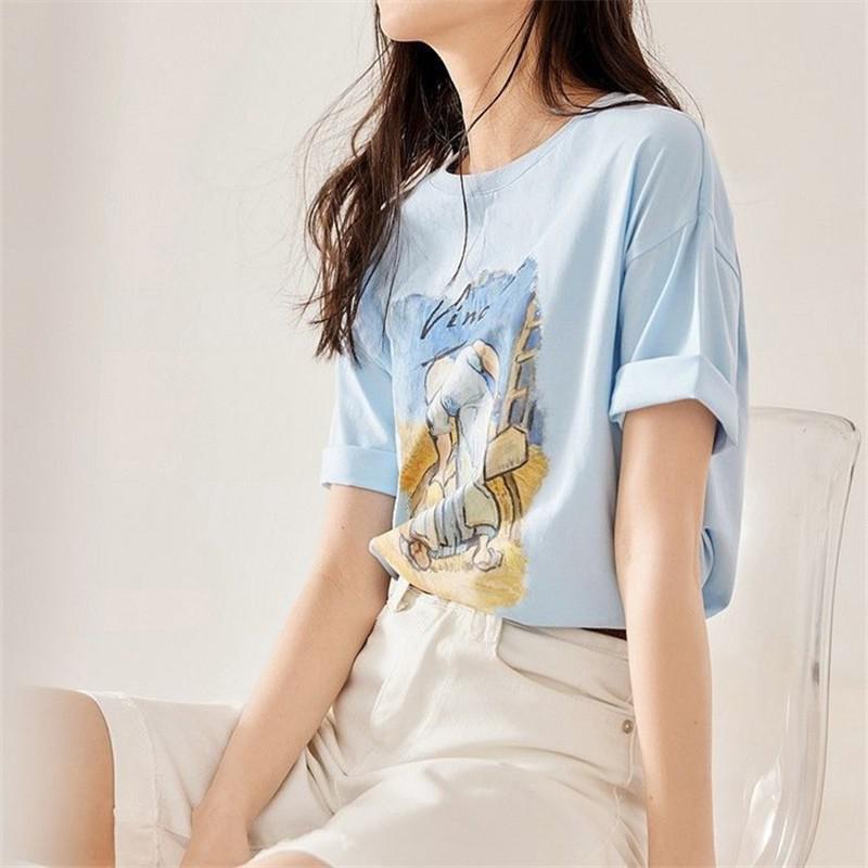 Peasant Woman Bruising Flax T-shirt