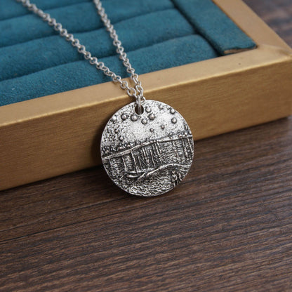 Starry Night Over The Rhone Van Gogh Pendant Necklace