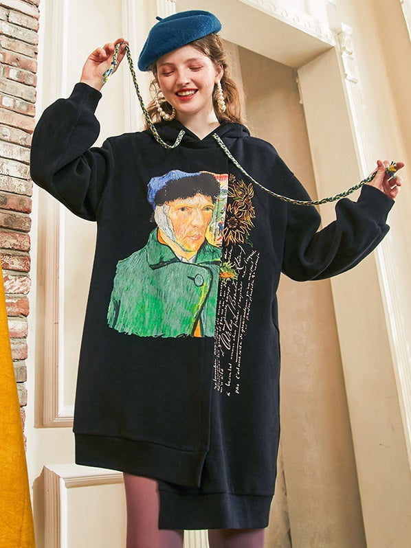 Van Gogh hooded dress