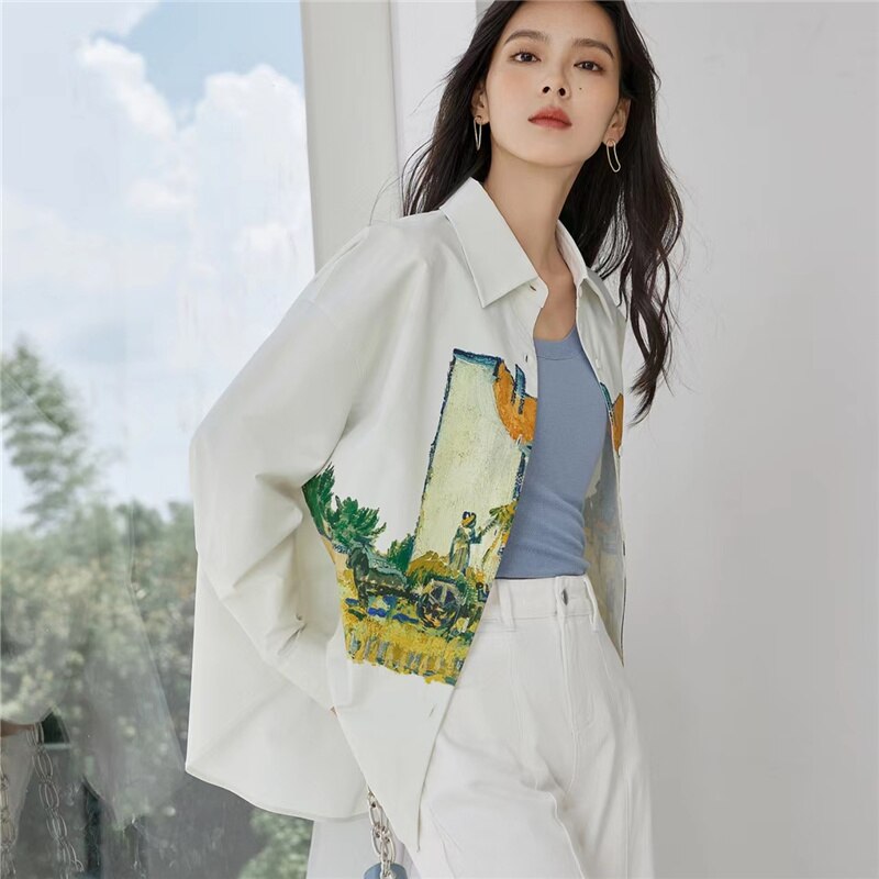 Van Gogh Cottage Loose shirt