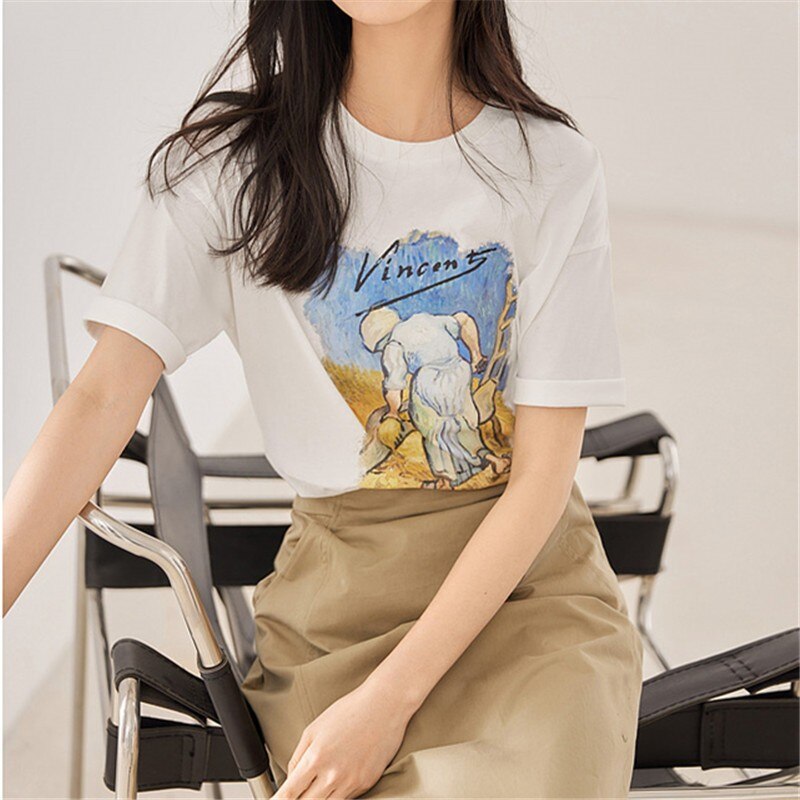 Peasant Woman Bruising Flax T-shirt