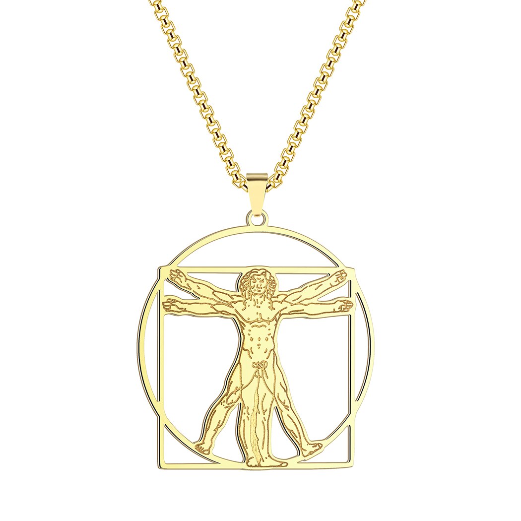 Da Vinci Vitruvian Man Necklace