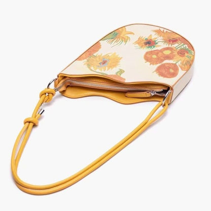 Van Gogh sunflowers Saddle Bag