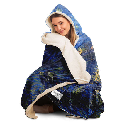 Van Gogh Starry Night Hooded Blanket