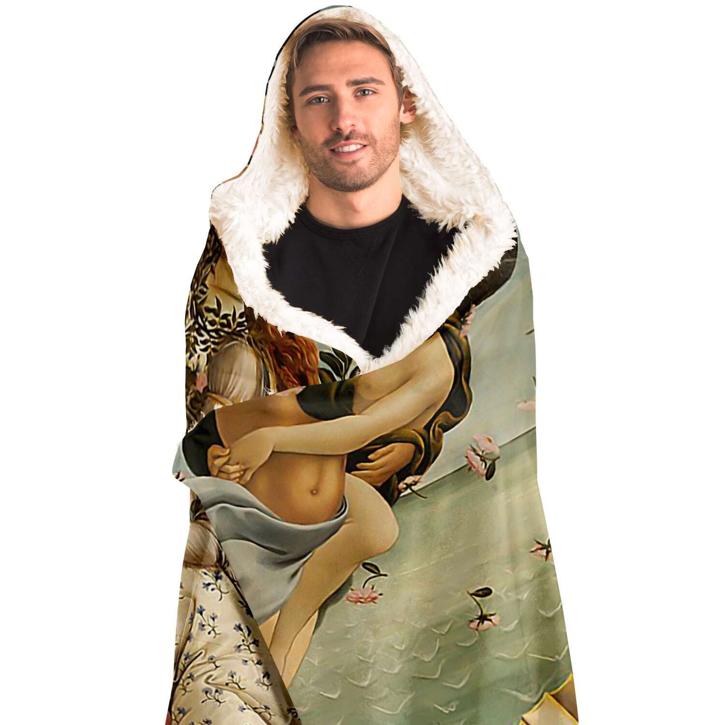 Botticelli The birth of venus Hooded Blanket