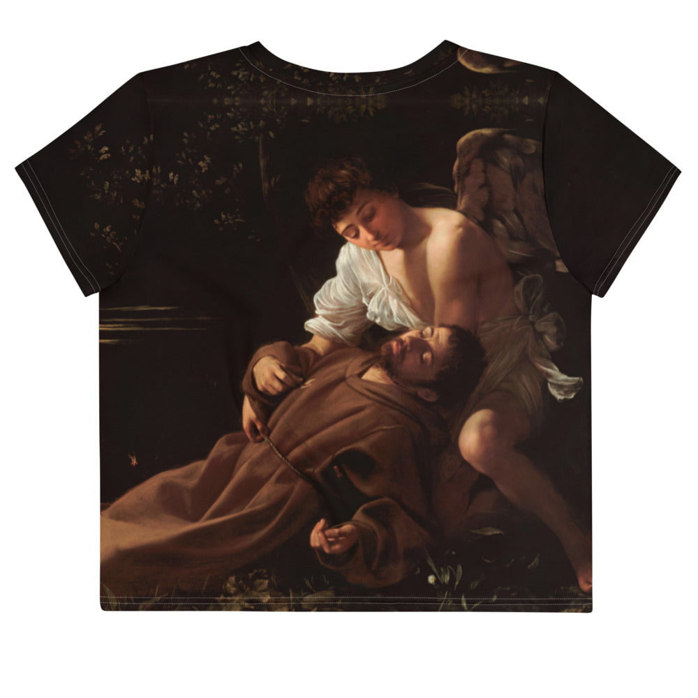 Caravaggio Saint Francis of Assisi in Ecstasy crop top