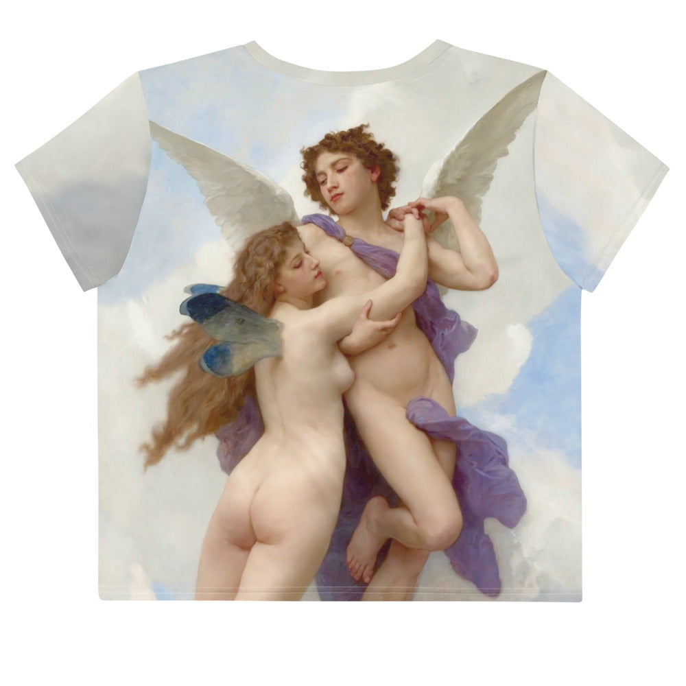 William-Adolphe Bouguereau L'Amour et Psych crop top