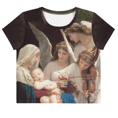 William-Adolphe Bouguereau song of the angel crop top