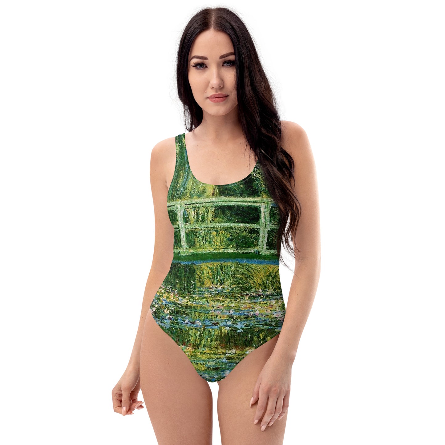 Claude Monet The Water Lily Pond One-Piece Swimsuit