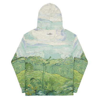 Van gogh green field Hoodie