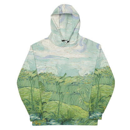 Van gogh green field Hoodie