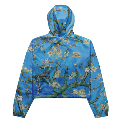 Van gogh Almond Blossom cropped windbreaker