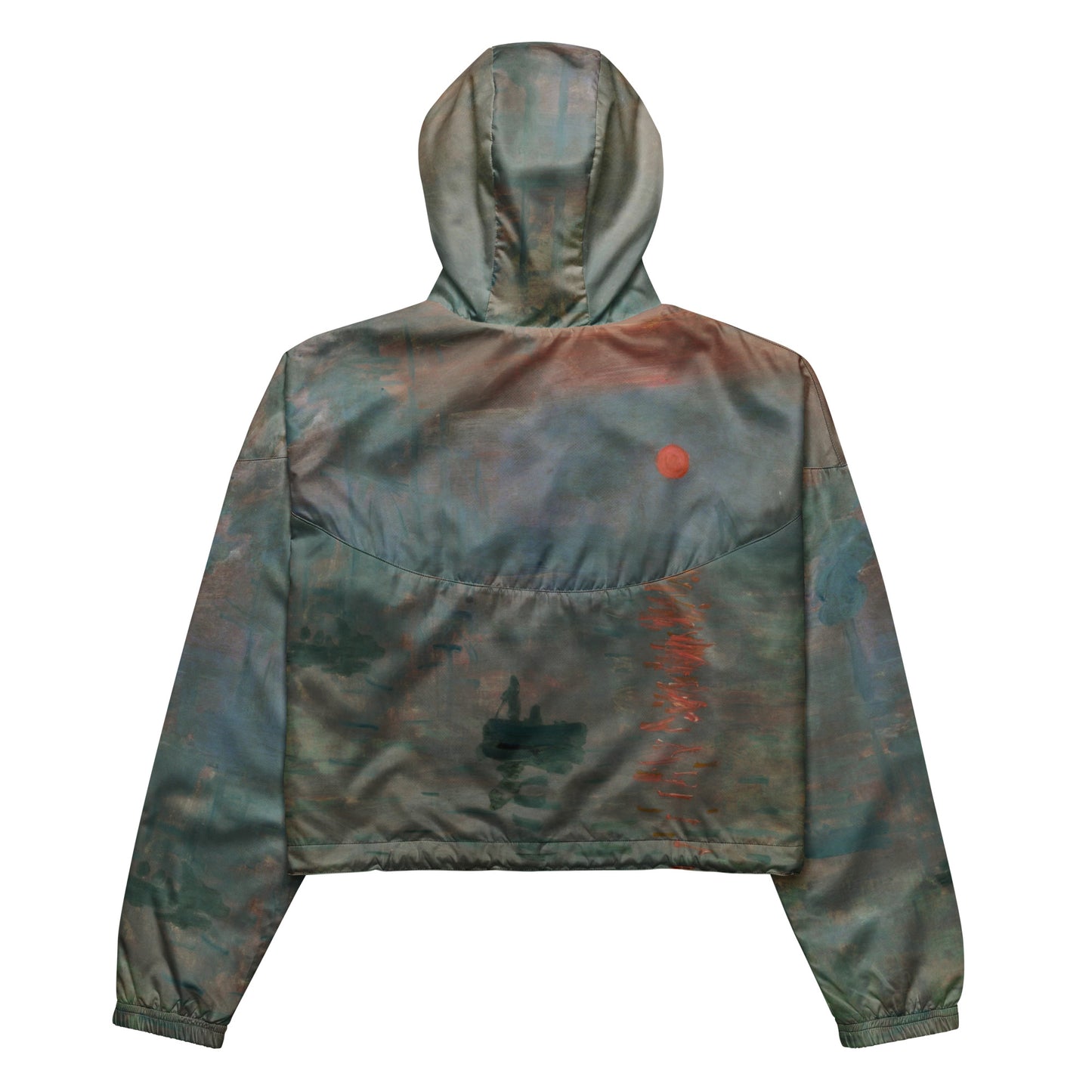 Claude Monet Impression, Sunrise cropped windbreaker