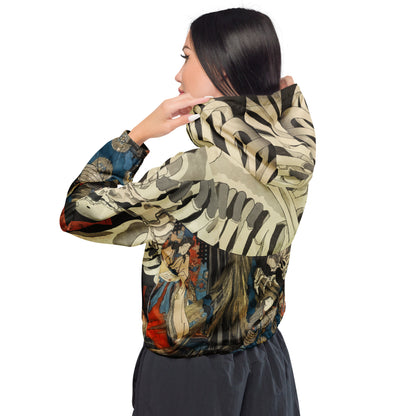 kuniyoshi cropped windbreaker