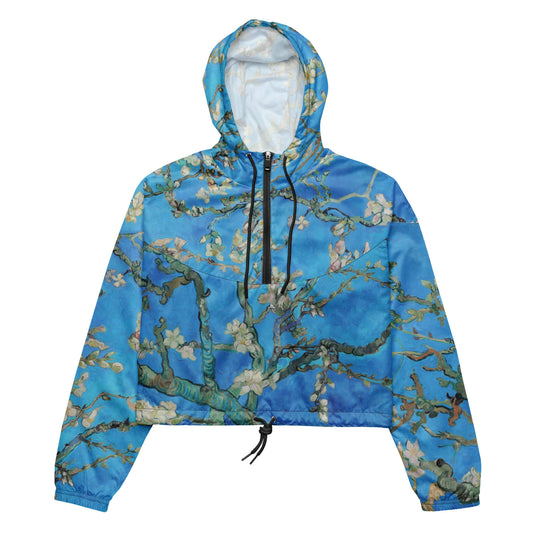 Van gogh Almond Blossom cropped windbreaker