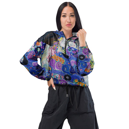 Klimt The Maiden cropped windbreaker