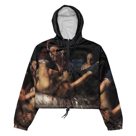 Artemisia Gentileschi Judith Beheading Holofernes cropped windbreaker