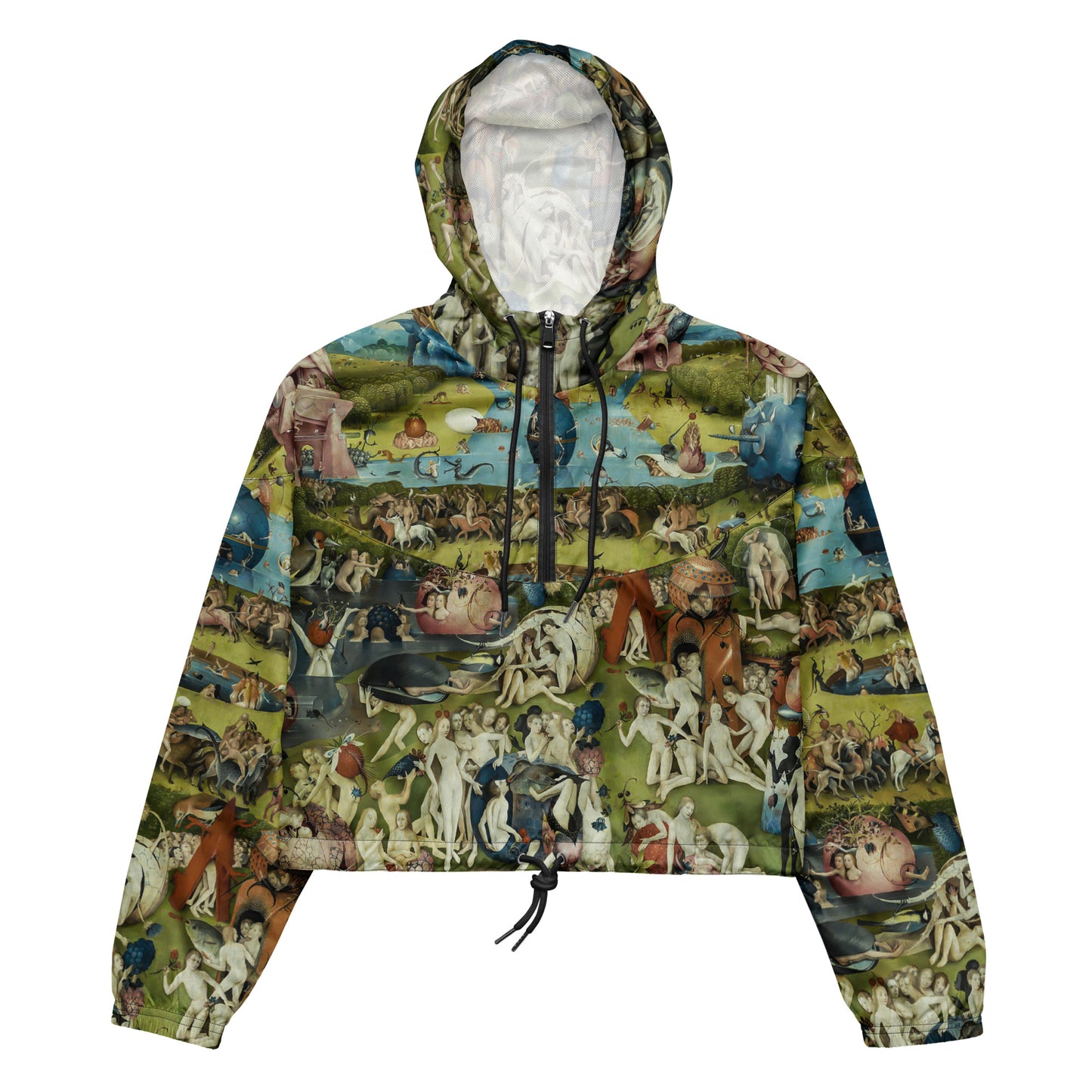 Bosch The Garden of Earthly Delights cropped windbreaker