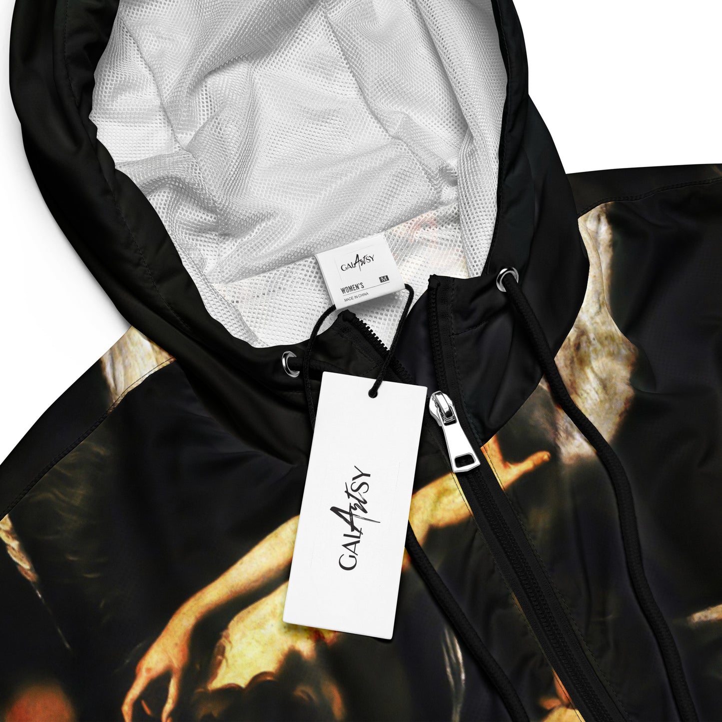 The Seven Works of Mercy Caravaggio cropped windbreaker