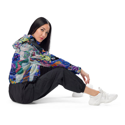 Klimt The Maiden cropped windbreaker