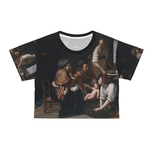 the birth of st john the baptist Artemisia Gentileschi Crop Top