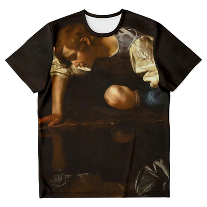 Narcissus Caravaggio t-shirt