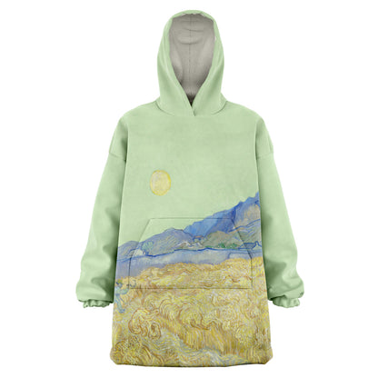 Wheatfield with a reaper van Gogh Snug Hoodie