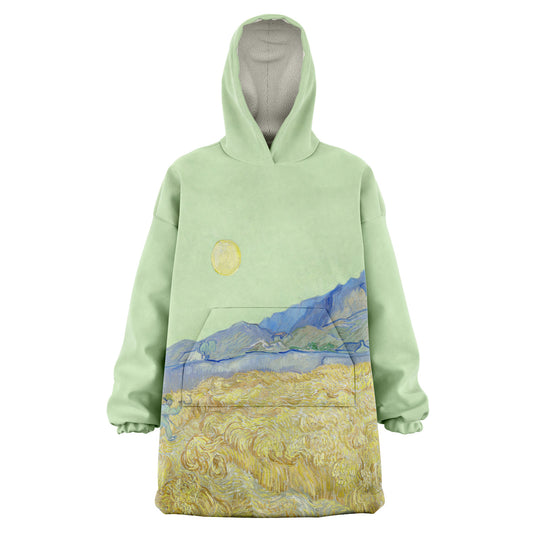 Wheatfield with a reaper van Gogh Snug Hoodie