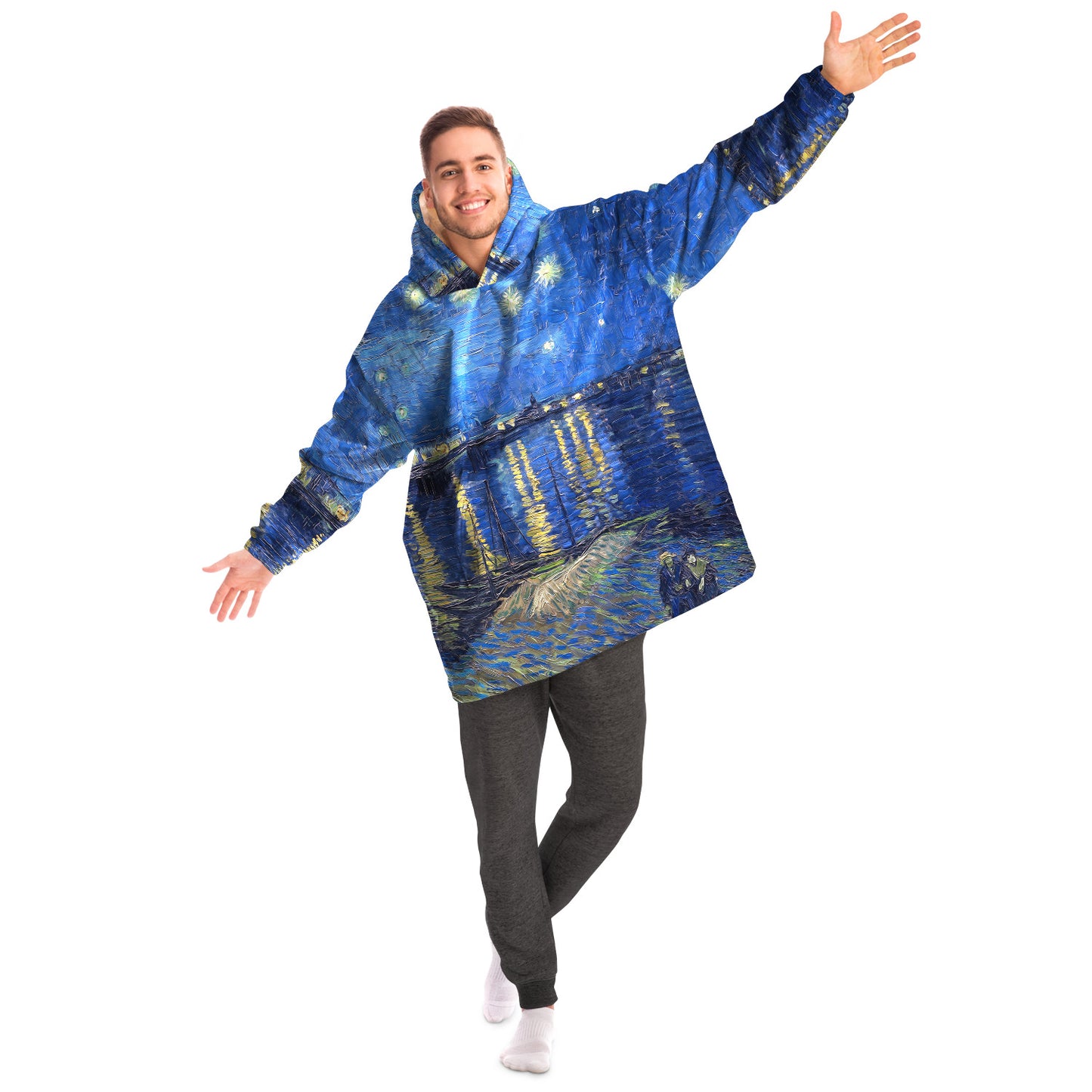 Starry night over the rhone Van Gogh Snug Hoodie