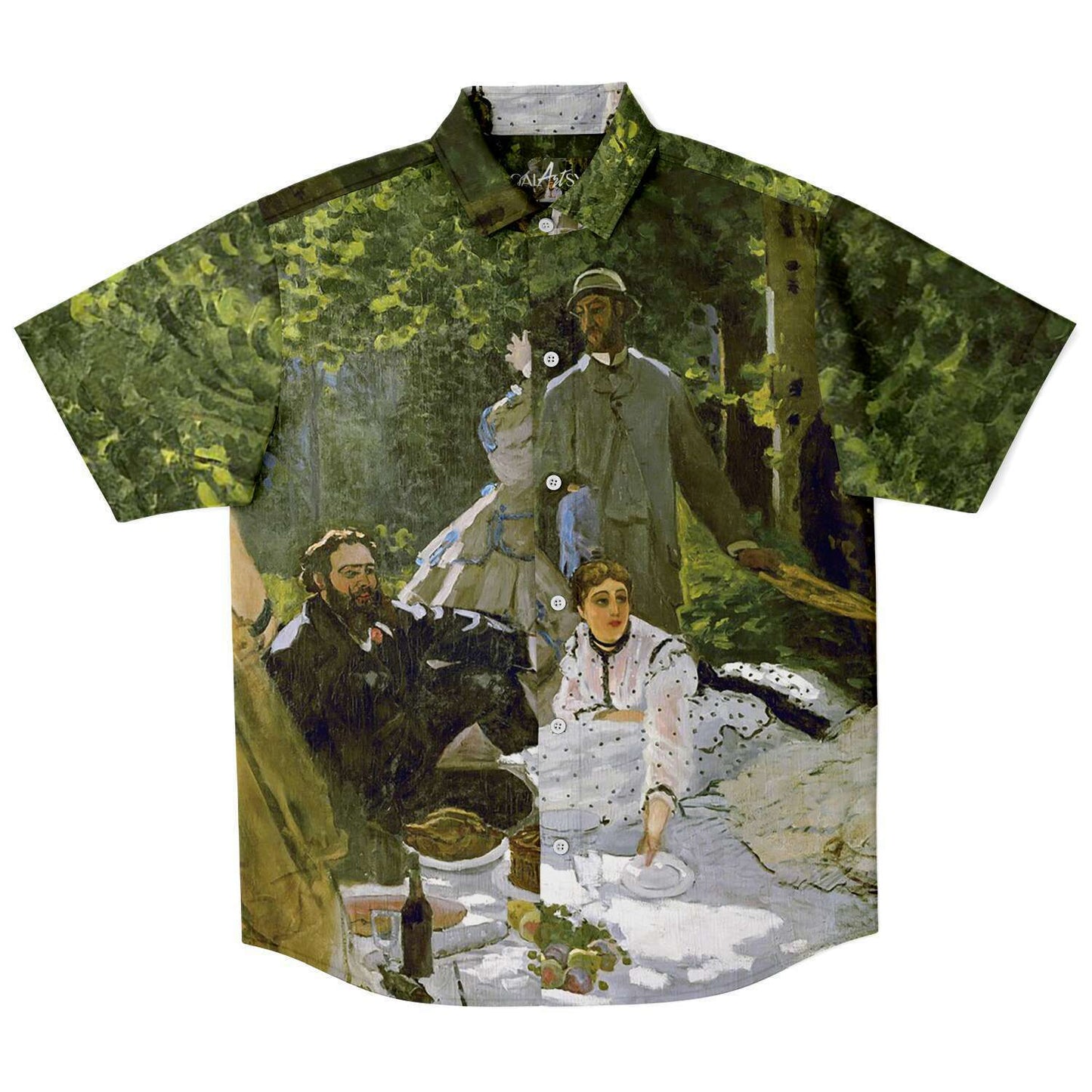 Monet Luncheon on the Grass  BUTTONED SHIRT