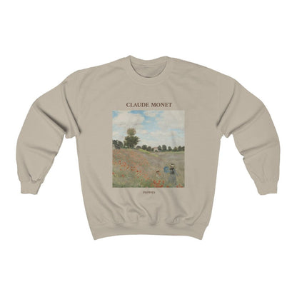 Claude Monet Wild Poppies Sweatshirt